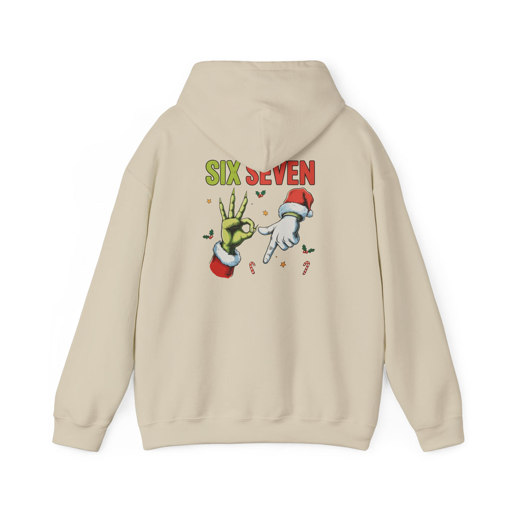 Six Seven 6 7 Hooded Sweatshirt Santa Grinch Punk Goth Unisex