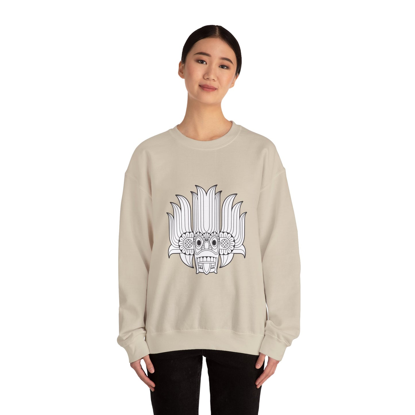 Sri Lankan Traditional Mask Sweatshirt — Heritage Sri Lanka Folk Design