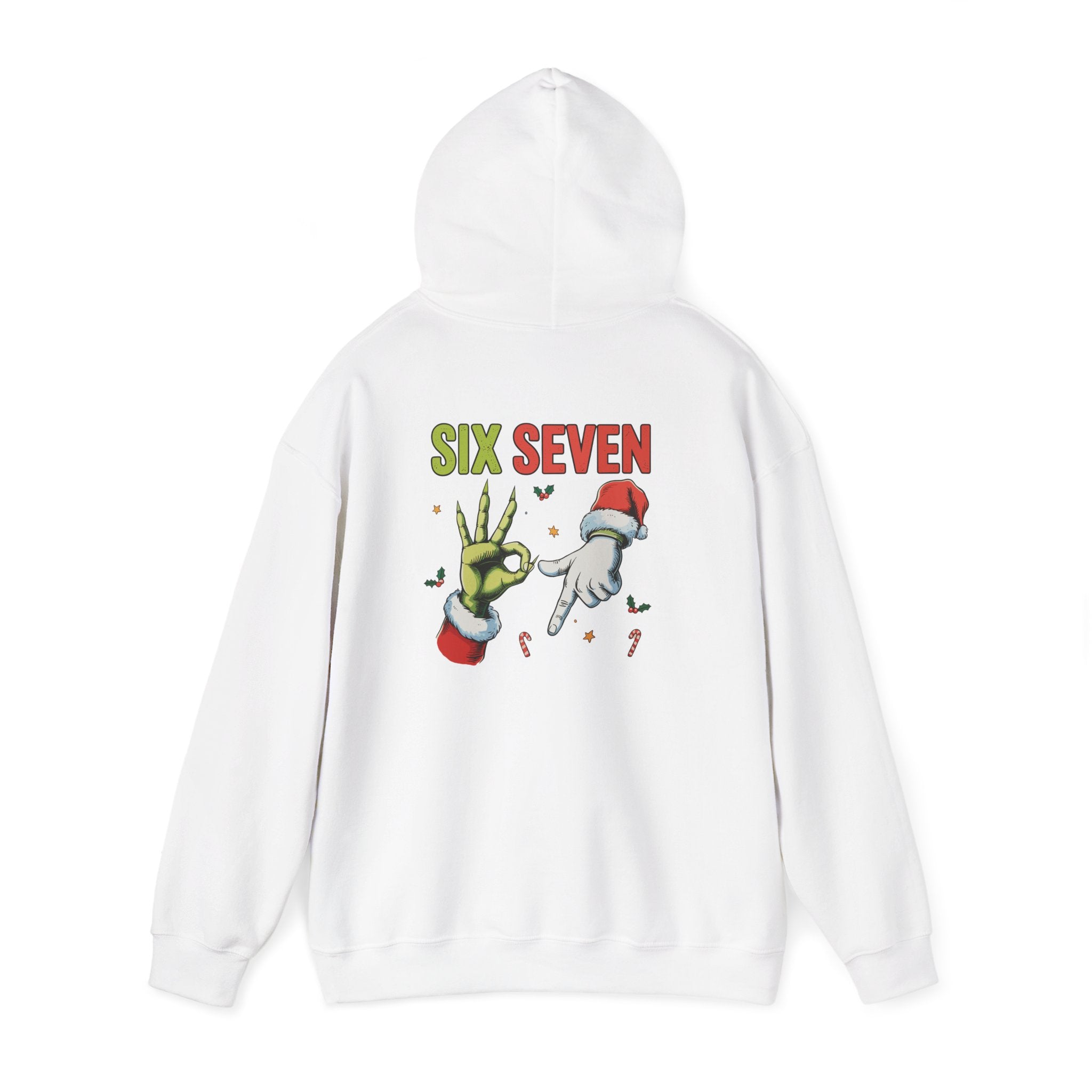 Six Seven 6 7 Hooded Sweatshirt Santa Grinch Punk Goth Unisex