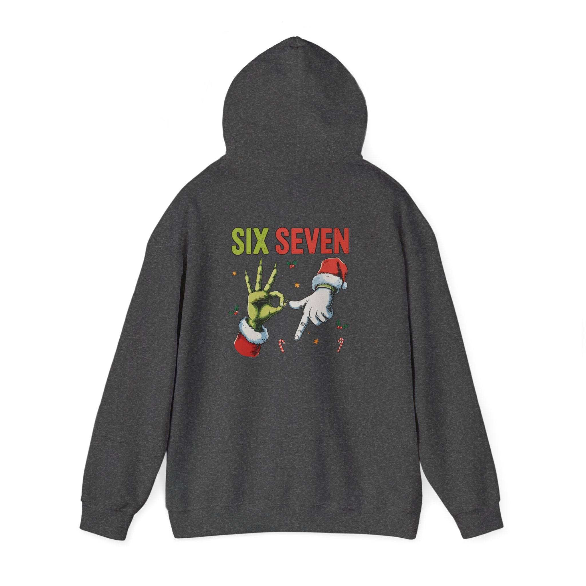 Six Seven 6 7 Hooded Sweatshirt Santa Grinch Punk Goth Unisex