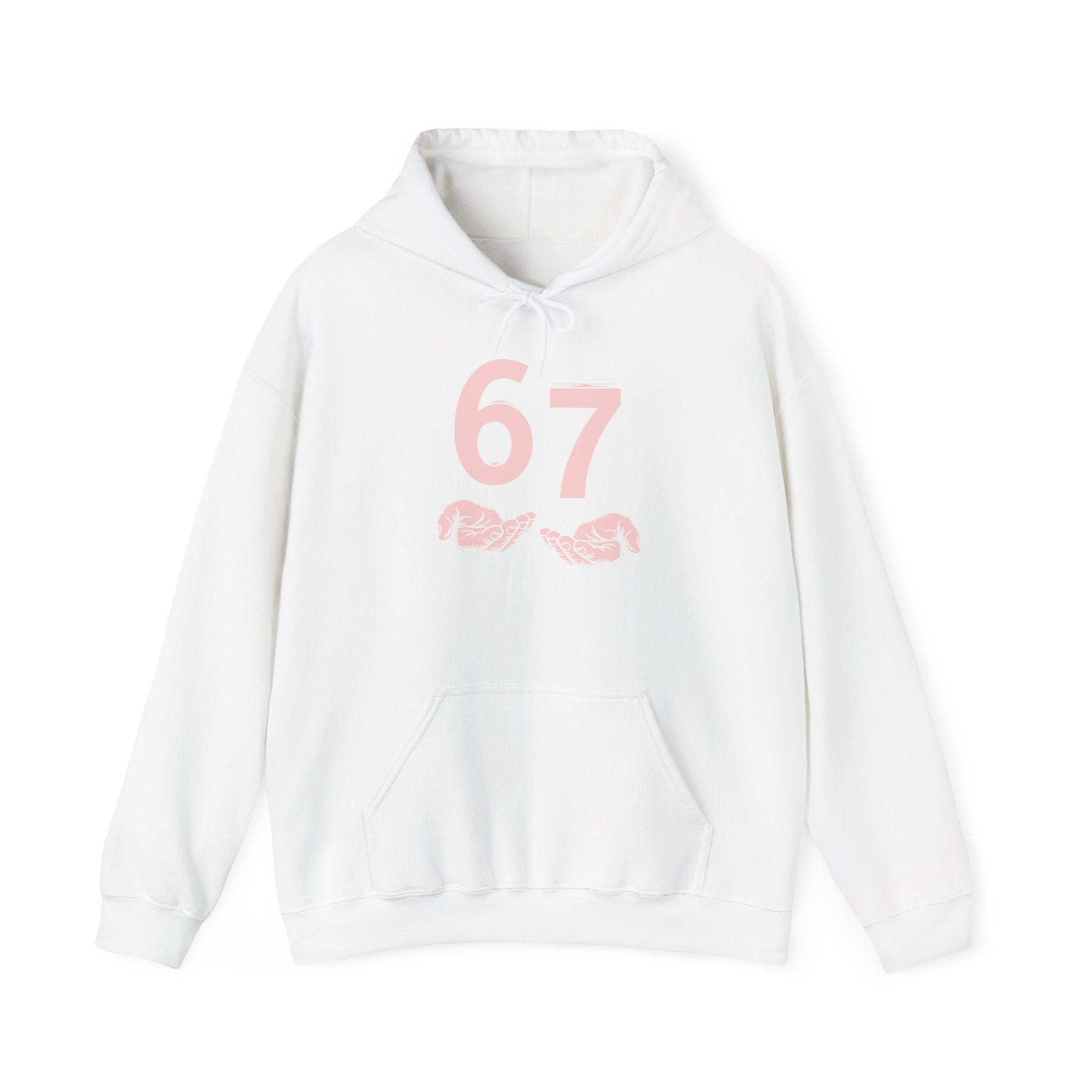 Gothic Number Graphic Hoodie - Six Seven Hand Pullover