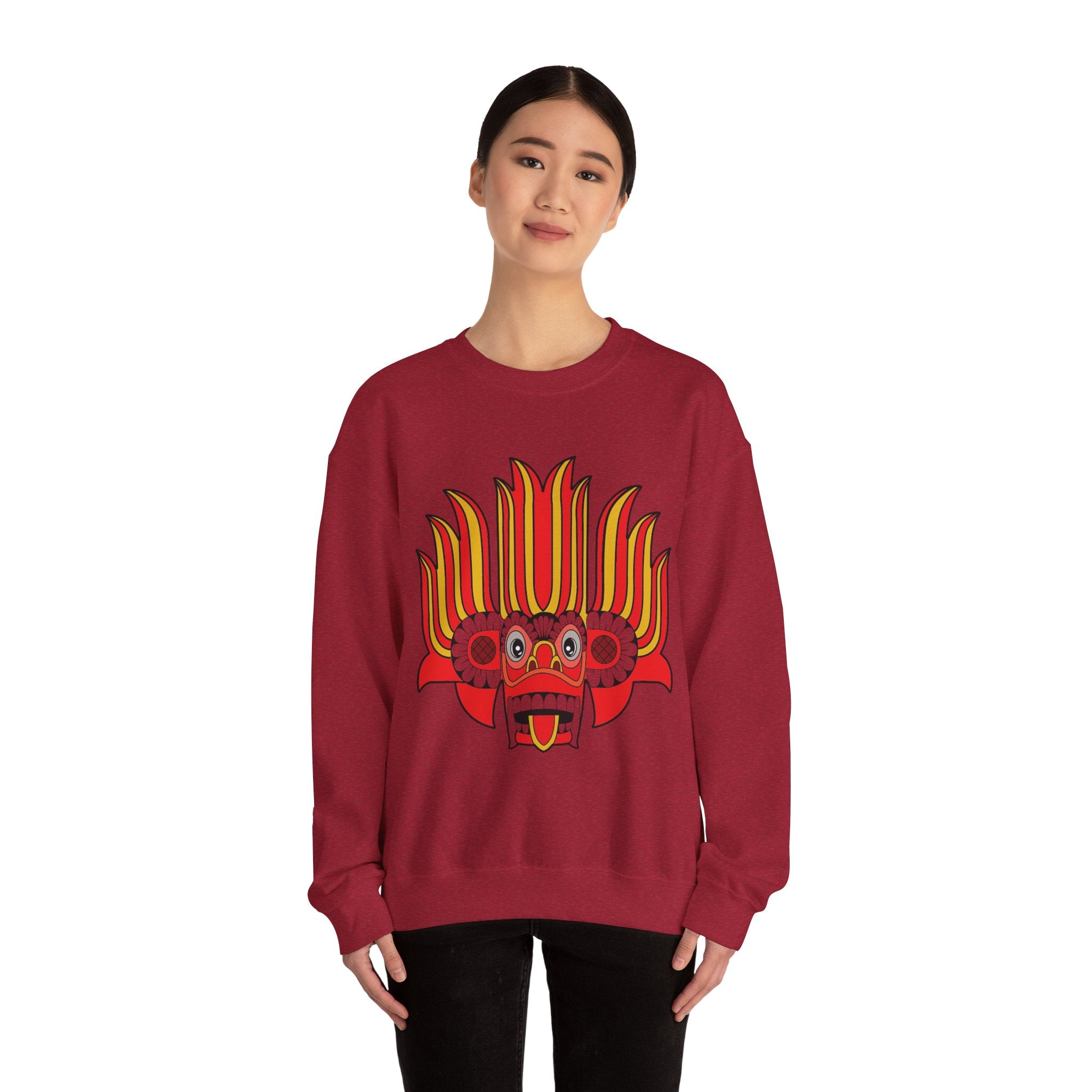 Sri Lanka Ceylon Traditional Mask Gara Yak Raksha Sweatshirt