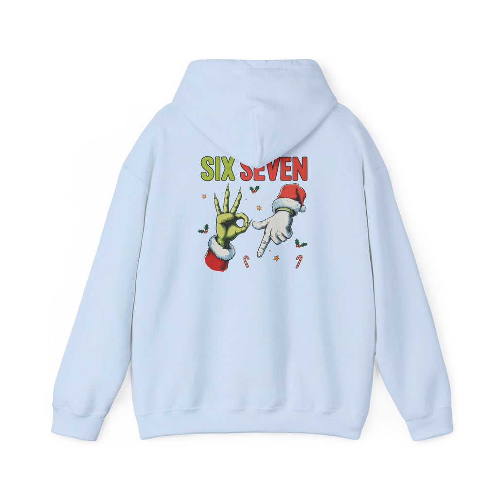Six Seven 6 7 Hooded Sweatshirt Santa Grinch Punk Goth Unisex