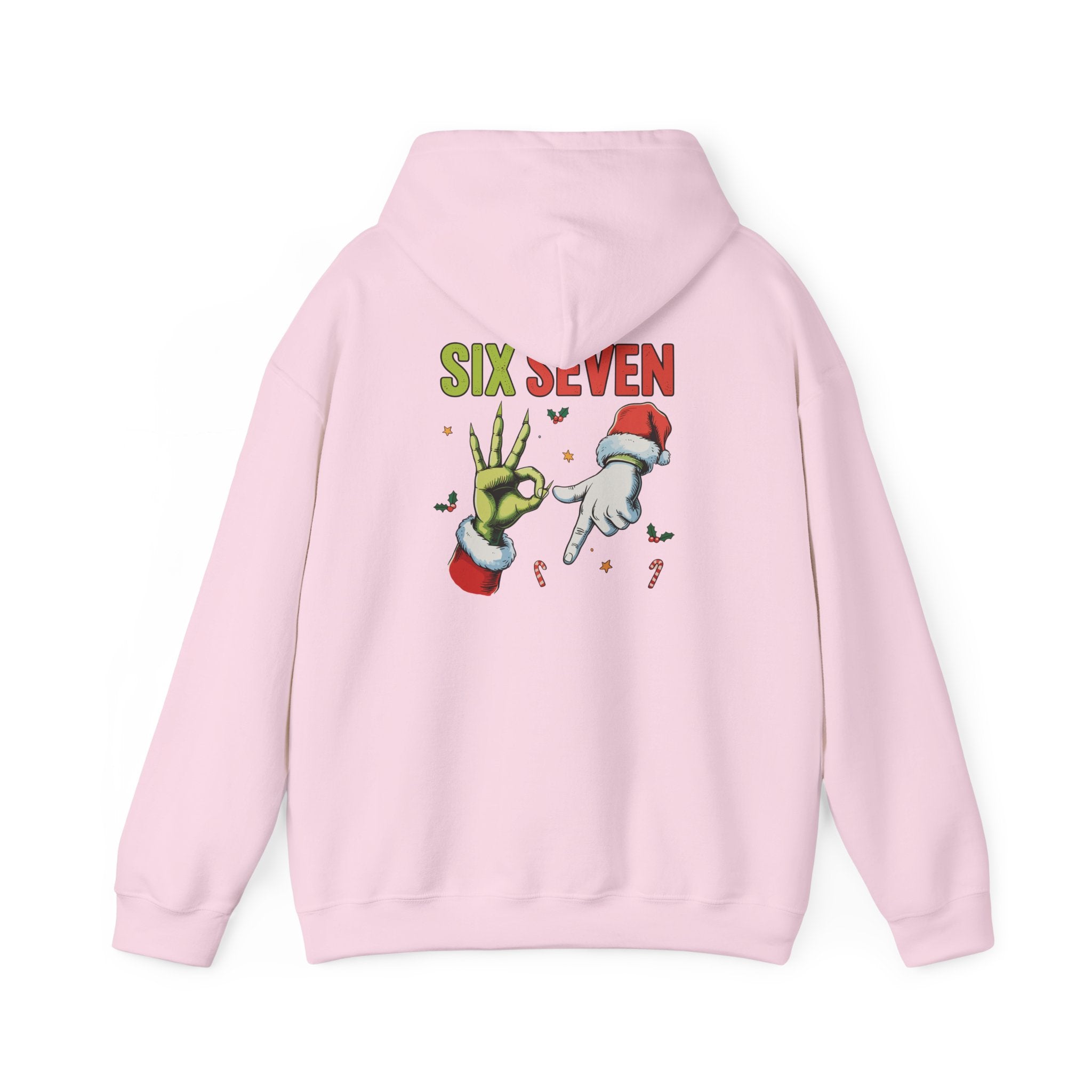 Six Seven 6 7 Hooded Sweatshirt Santa Grinch Punk Goth Unisex