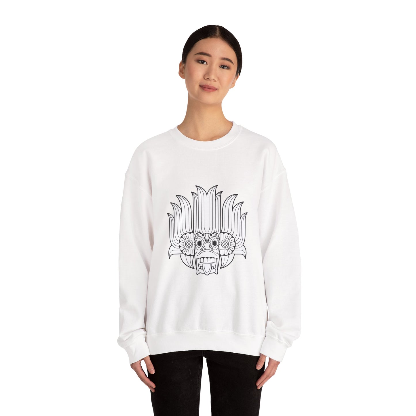 Sri Lankan Traditional Mask Sweatshirt — Heritage Sri Lanka Folk Design