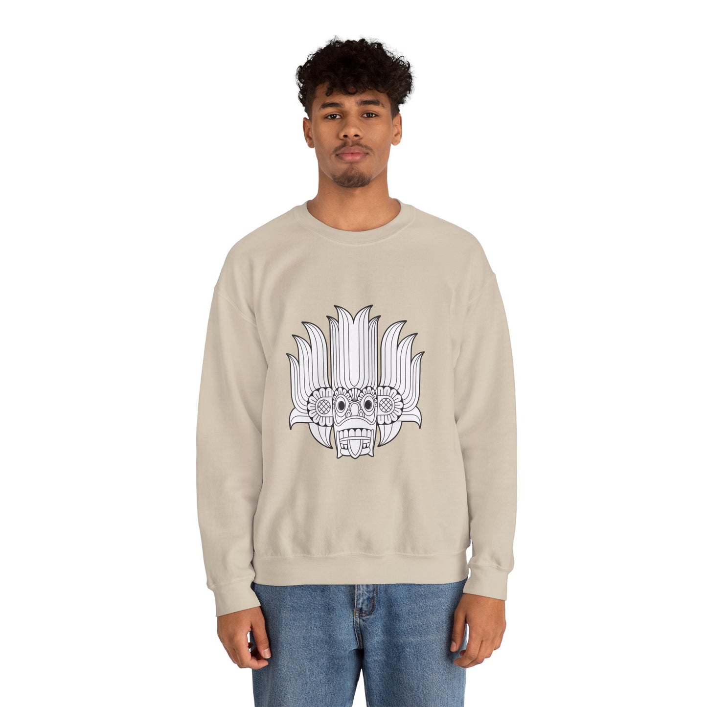 Sri Lankan Traditional Mask Sweatshirt — Heritage Sri Lanka Folk Design