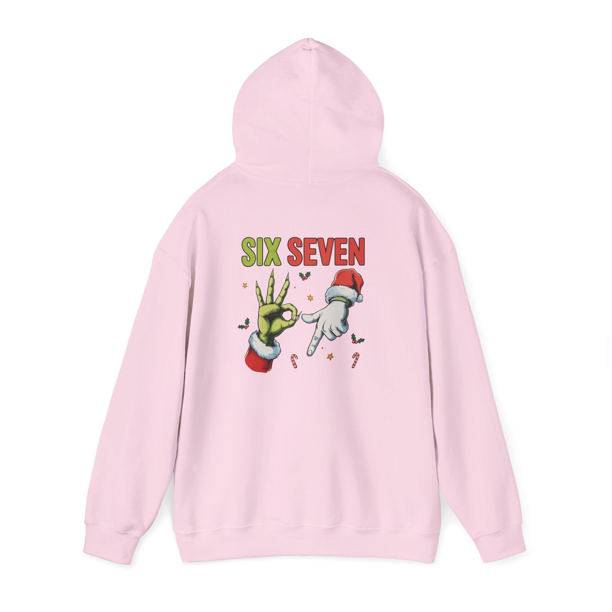 Six Seven 6 7 Hooded Sweatshirt Santa Grinch Punk Goth Unisex