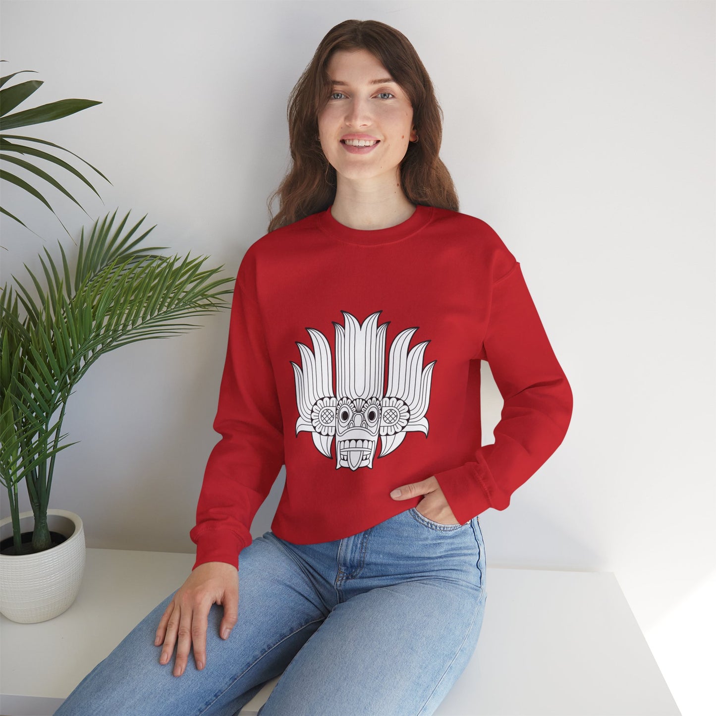 Sri Lankan Traditional Mask Sweatshirt — Heritage Sri Lanka Folk Design