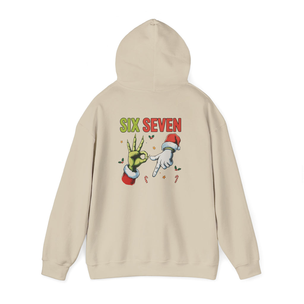 Six Seven 6 7 Hooded Sweatshirt Santa Grinch Punk Goth Unisex