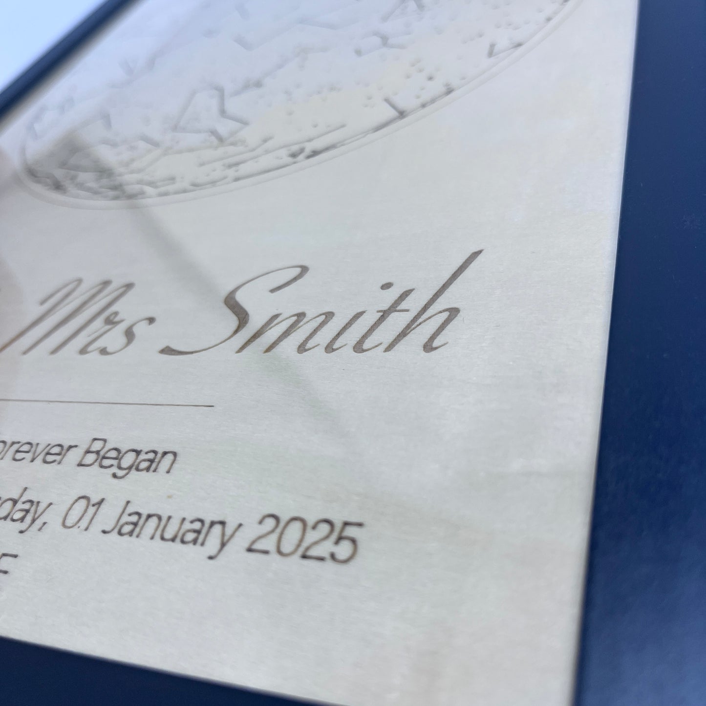 Custom Star Map Laser Engraving – Personalized Wedding & Milestone Gift - First Date - Birth Day